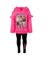 Barbie Toddler Girls Fleece Hoodie and Leggings Outfit Set