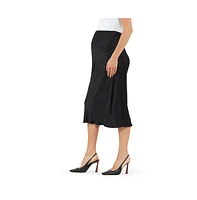 Ripe Maternity Crystal Satin Skirt