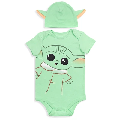 Starwars Baby Boys Star Wars Costume Bodysuit and Hat Set