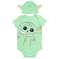 Starwars Baby Boys Star Wars Costume Bodysuit and Hat Set
