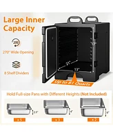 Skonyon 81 Quart Capacity End-loading Insulated Food Pan Carrier with Handles