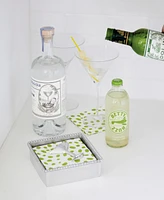 Mariposa Cocktail Beaded Napkin Box Set