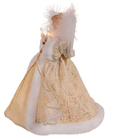 Kurt Adler 10-Light Natural Angel Tree Topper, 10 Inches