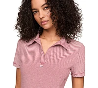 Tommy Jeans Women's Striped Short-Sleeve Polo Dress