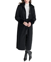 Dkny Women's Faux-Fur-Trim Single-Breasted Belted Coat