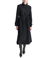 Dkny Women's Belted Wing-Collar Maxi Coat