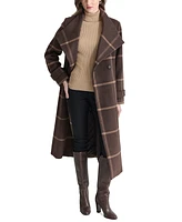 Dkny Women's Belted Wing-Collar Maxi Coat