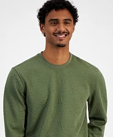 Guess Men's Quattro Logo Knit Sweatshirt