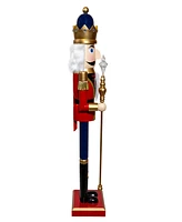 Kurt Adler Wooden Led Lighted Santa's Workshop, 36 Inches