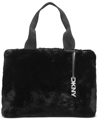 Dkny Roni Faux Fur East West Tote