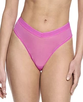 Hanky Panky Women's Mesh High Cut Thong