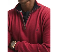 Nautica Men's Navtech Classic-Fit Solid Quarter-Zip Sweater