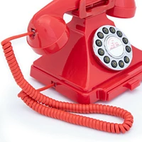 Gpo Retro Gpocarrpbrd Carrington Push Button Telephone - Red