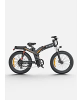 Engwe X24 1200W(Peak) 93Miles Triple Suspension Foldable E-bike - Dual Batteries