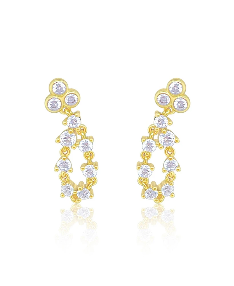 Etoielle Evening Earrings Statement Cz Cluster Studs