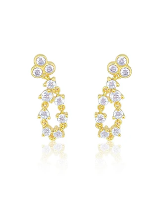 Etoielle Evening Earrings Statement Cz Cluster Studs