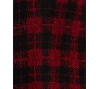 Tommy Hilfiger Plus Plaid Tie-Neck Smocked-Yoke Top