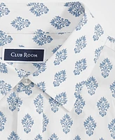 Club Room Men's Royal Foulard Refined Woven Long-Sleeve Button-Down Shirt, Created for Macy's