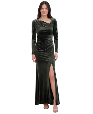 Eliza J Women's Velvet Ruched Gown