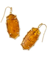 Kendra Scott Gold-Tone Elle Bamboo-Shaped Frame Drop Earrings