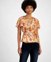 Guess Women's Ferra Wrap Top