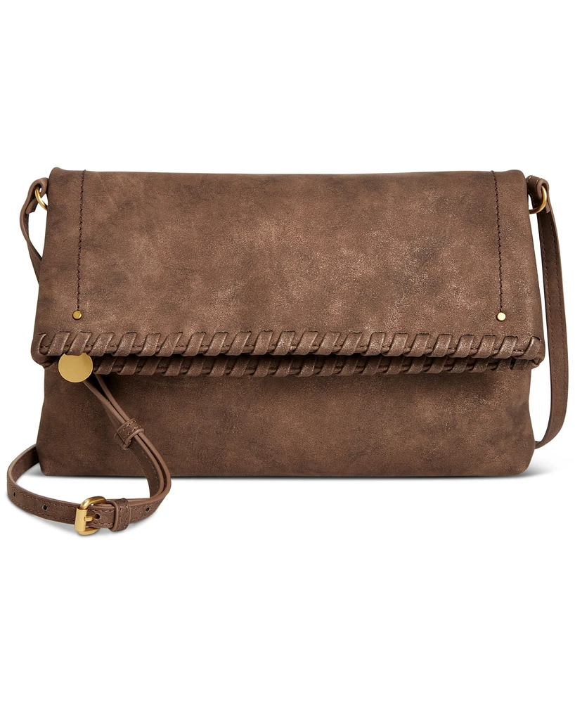 Style & Co Whipstitch East West Flap Crossbody