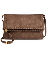 Style & Co Whipstitch East West Flap Crossbody