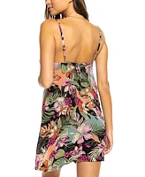 Roxy Juniors' Floral Print Cover-Up Dress