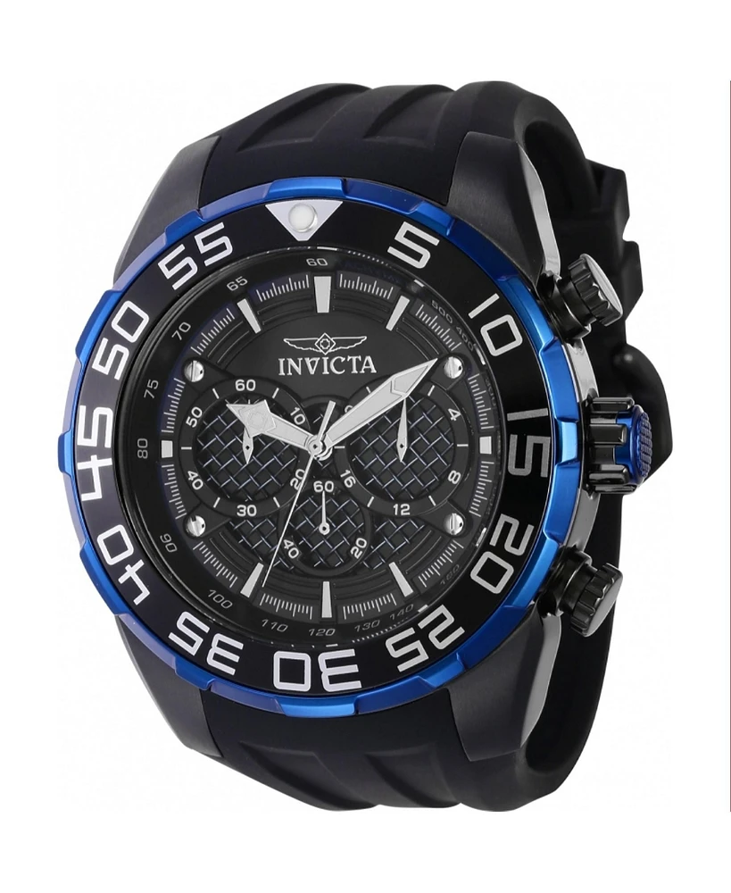 Invicta Men's 37715 Speedway Quartz Multifunction Black, Blue Dial Watch