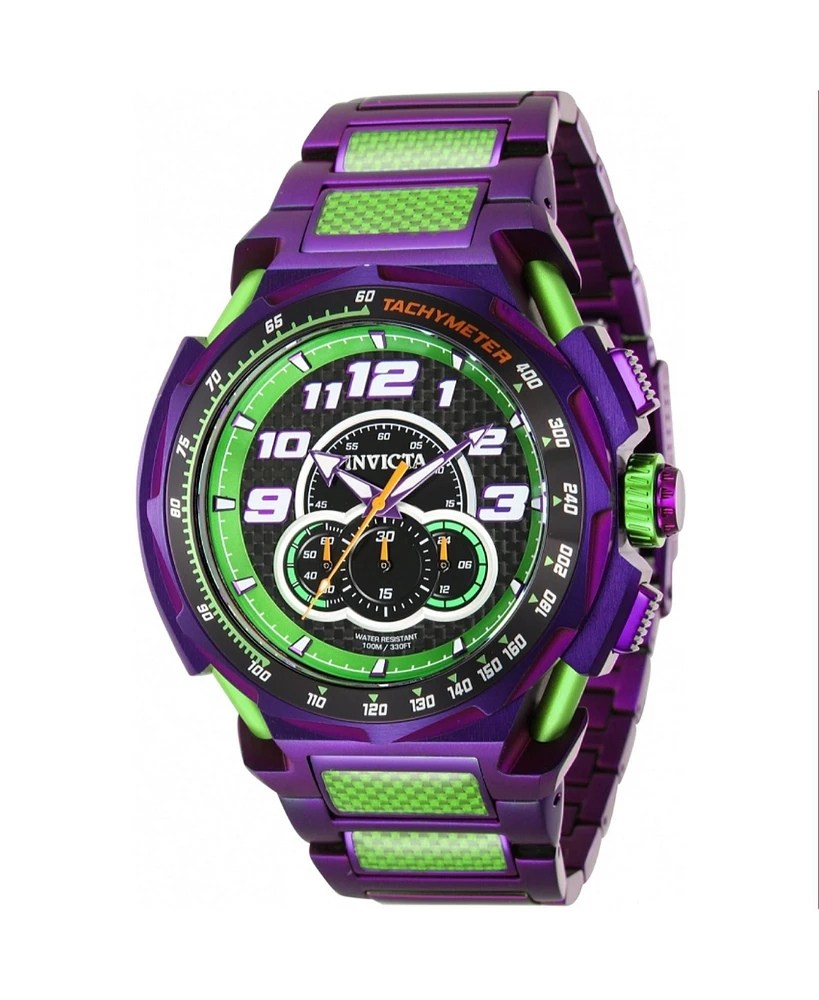 Invicta Men's 43790 S1 Rally Quartz Chronograph Green, Black Dial Watch