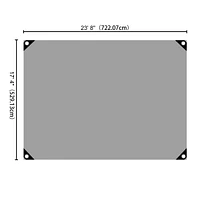 Yescom 18x24 Ft 14 Mil Poly Tarp Protective Cover Tarpaulin Heavy Duty Uv Resistant
