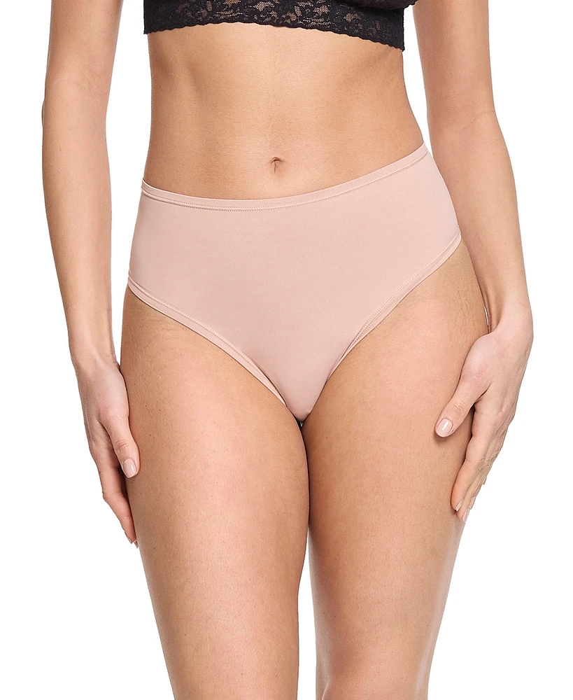 Hanky Panky Women's YourFit High Cut Thong Panty