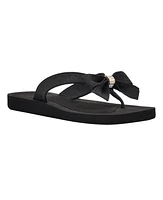 Guess Women's Tuta Low Embellished Bow Molded Flip Flops