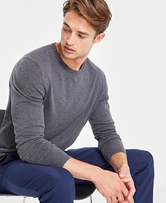 Alfani Men's Solid Crewneck Sweater, Created for Macy's