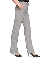 Karl Lagerfeld Paris Women's Sequined Houndstooth Straight-Leg Pants