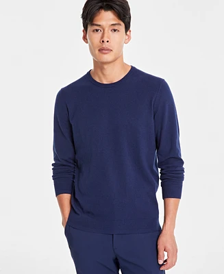 Alfani Men's Solid Crewneck Sweater, Created for Macy's