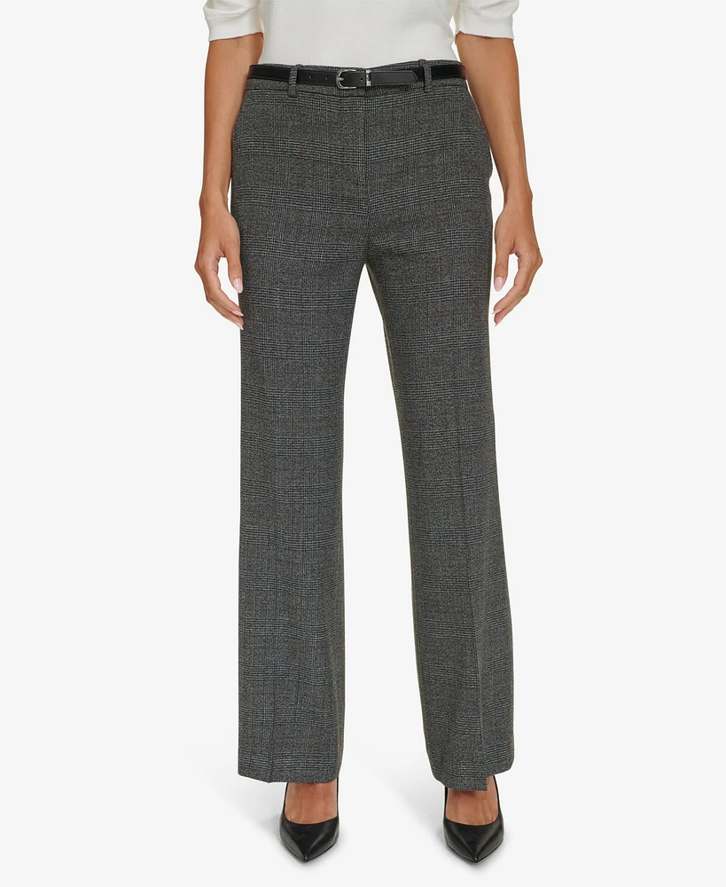 Calvin Klein Women's Belted Wide Leg Pants