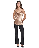 Karl Lagerfeld Paris Women's Hammered Satin Camisole