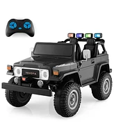 Sugift 12V 2-Seat Licensed Kids Ride On Toyota FJ40 Car with 2.4G Remote Control