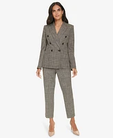 Calvin Klein Women's Double-Breasted Houndstooth Blazer