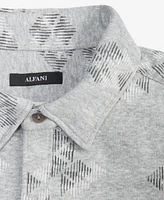 Alfani Men's Jacquard Knit Button-Down Long-Sleeve Shirt, Created for Macy's