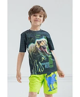 Jurassic World Toddler Boys Park T-Rex T-Shirt and Shorts Outfit Set to