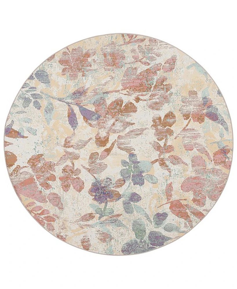 Safavieh Barbados Indoor/Outdoor BAR525B 6'6"x6'6" Round Area Rug