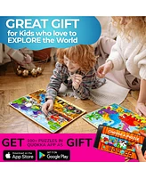 Quokka 4SET 24 Pcs Wooden Puzzles for Kids Ages 4-6 - Mermaids Princess