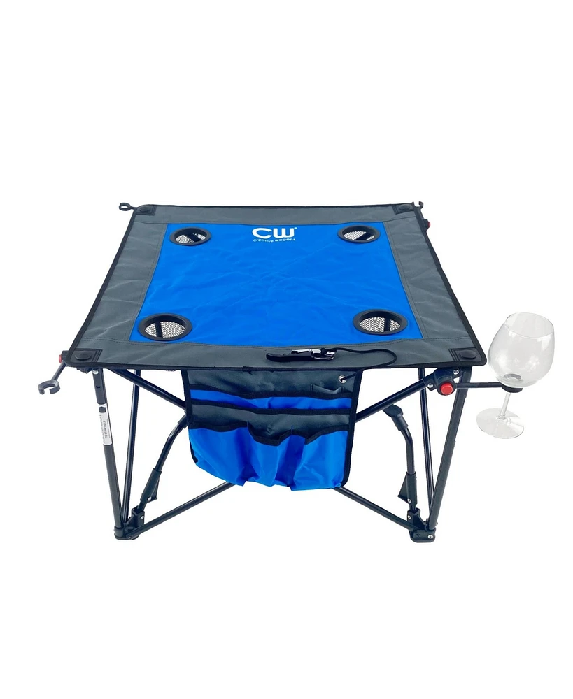 Creative Wagons Wine Series - Adjustable Height Portable Beach Table