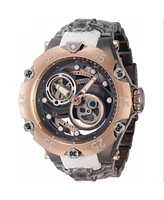 Invicta Men's 43929 Reserve Automatic 2 Hand Gunmetal, Rose Gold, Silver Dial Watch