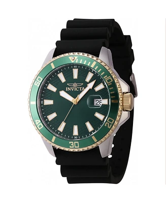 Invicta Men's Pro Diver Quartz 3 Hand Green Dial Watch