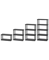 Iris Usa 5-Tier Shelving Unit, 73" Fixed Height, Large Storage Organizer Shelf for Home, Garage, Basement, Shed and Laundry Room, 36"L x 18"W x 73"H,