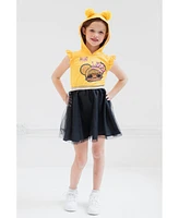 L.o.l. Surprise! Queen Bee Girls Mesh Dress Toddler to Big Kid