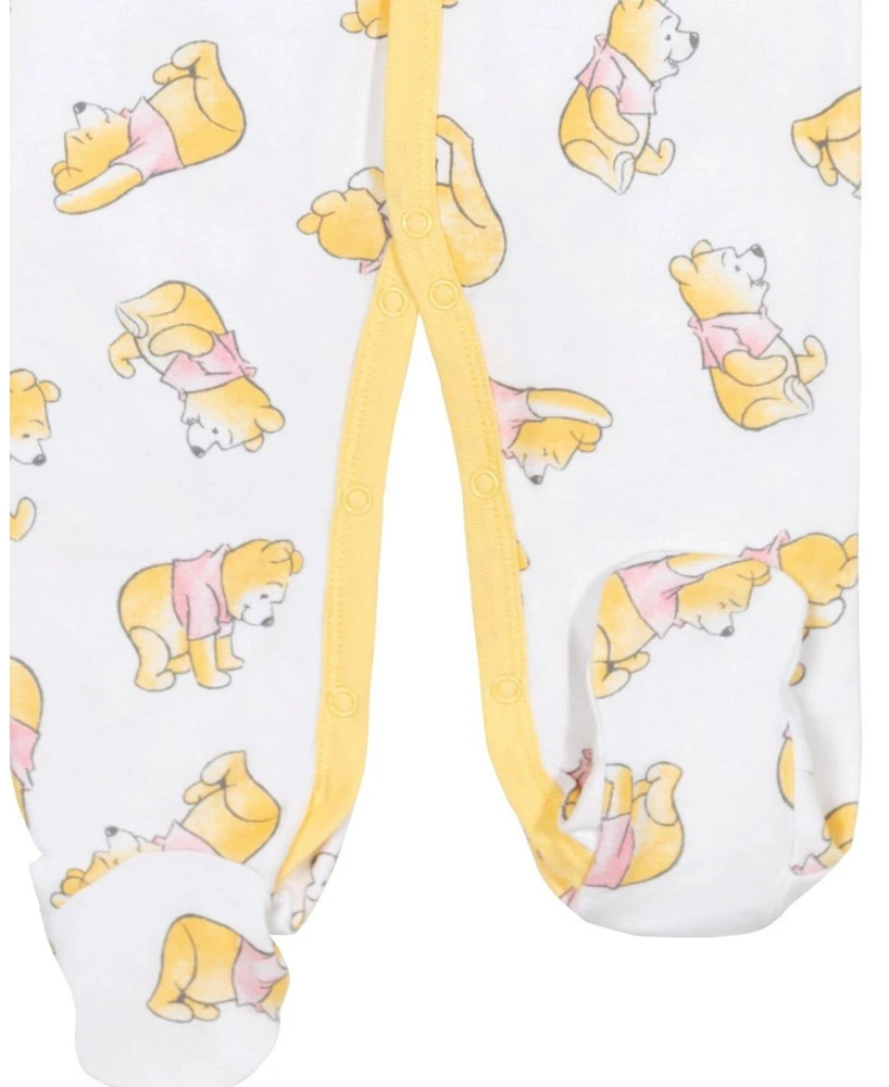 Disney Baby Boys Winnie the Pooh Lion King Monsters Inc. Pixar Toy Story 2 Pack Sleep N' Play Coveralls Newborn to